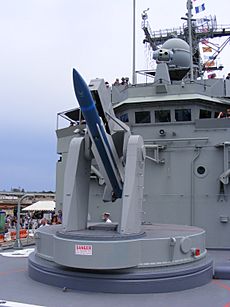 HMAS Adelaide FFG01 Mk13 missile launcher loading part 3