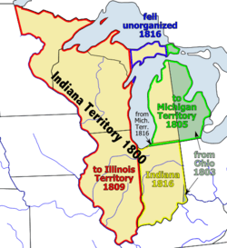 Location of Indiana Territory