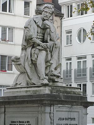 JB van Helmont statue, Brussels
