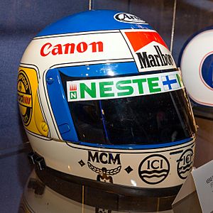 Keke Rosberg helmet 2017 Williams Conference Centre