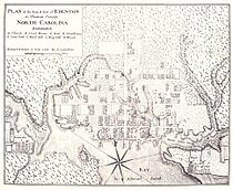 Map of Edenton Chowan County North Carolina 1769