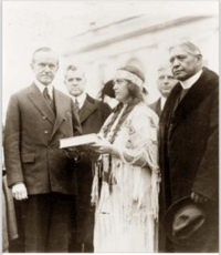 President Coolidge and Rev. Sherman Coolidge, 1923