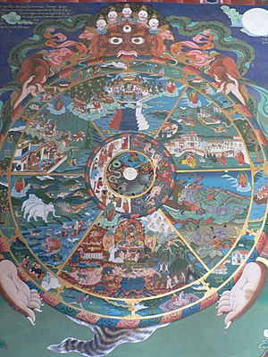 The wheel of life, Trongsa dzong
