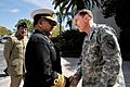 US Navy 100323-N-0000X-003 Chief of Naval Staff of the Pakistan Navy Adm. Noman Bashir is greeted by Gen. David Petraeus, commander of U.S. Central Command