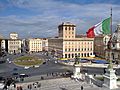 View of Piazza Venezia in Rome from Vittoriano