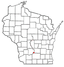 Location of West Point, Wisconsin