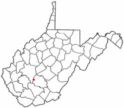 Location of Powellton, West Virginia