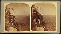 'The Lookout', height 500 ft., near Beersheba Springs, Tenn, from Robert N. Dennis collection of stereoscopic views