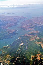 Bosphorus aerial view