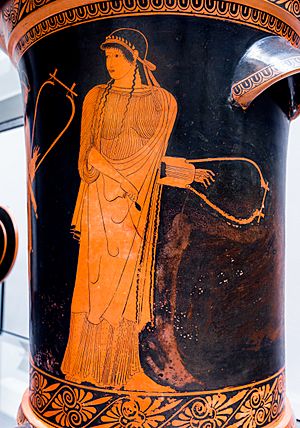 Brygos Painter ARV 385 228 Alkaios and Sappho - Dionysos and maenad (07)