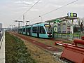 Chengdu Tram Line 2 Train at Hexin Road Station