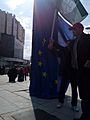 EU flag down
