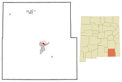 Location of La Huerta, New Mexico