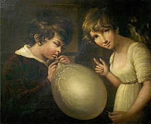 Girl and Boy with a Bladder by William Tate
