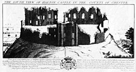 Halton Castle engraving