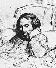 Heinrich Heine, teckning av Charles Gleyre