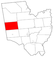 Map highlighting Providence's location within Saratoga County.