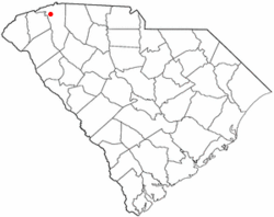 Location of Slater-Marietta, South Carolina
