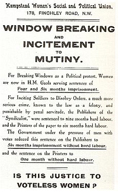 Suffragette handbill