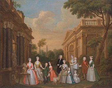 The Watson-Wentworth and Finch Families, by Charles Philips (1708-1747)
