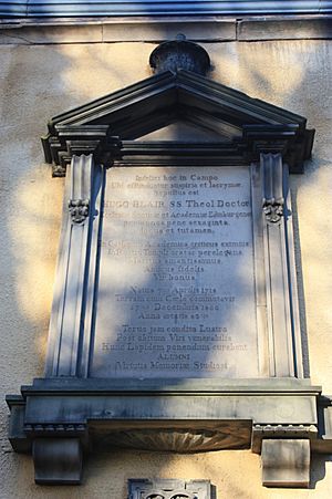 The gravestone of Hugh Blair, Greyfriars Kirkyard