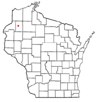 Location of Trego, Wisconsin