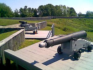 12 pounder and carronade