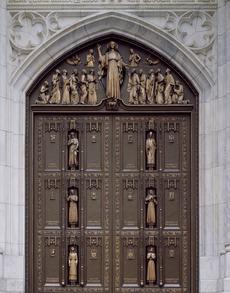 Bronze doors to Saint Patrick's Cathedral, New York, New York LCCN2011631248