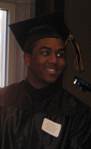 Christopher Massey graduating High School (Cropped)