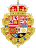 Coat of Arms of Archduke Charles of Austria Claim to the Spanish throne (SpanishTerritories of the Crown of Aragon).svg