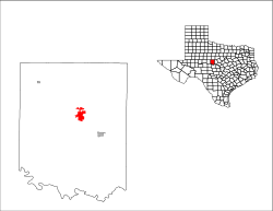 Location of Coleman, Texas