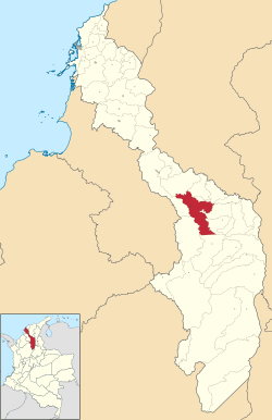 Location of the municipality and town of Pinillos in the Bolívar Department of Colombia
