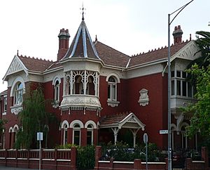 Federation style mansion in domain street south yarra