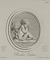 Infant Bacchus drawing by Boucher engraved by Madame de Pompadour after a work by Jacques Guay c. 1755