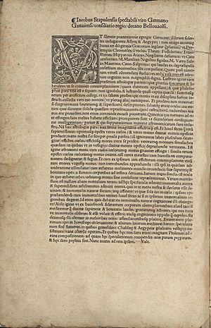 Jacques Lefèvre d'Étaples, Introductorium astronomicum, 1517, folio 1v (slightly cropped)