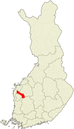 Location of Kurikka in Finland