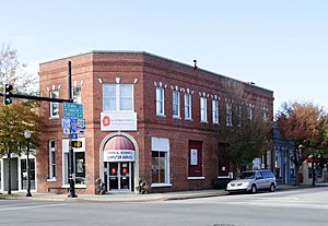 The NRHP-listed Commercial Historic District in Manning.