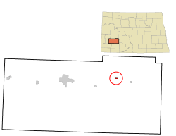 Location of Taylor, North Dakota