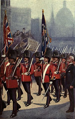 Royal Fusiliers in London