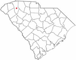 Location of Mauldin, South Carolina