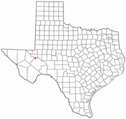 Location of Coyanosa, Texas