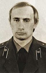 Vladimir Putin in KGB uniform