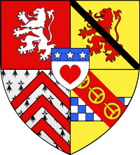 Arms of Archibald Douglas, 5th Earl of Angus (d.1593) up until 1491