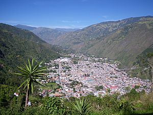 Baños from the east