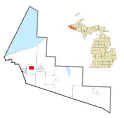 Location within Gogebic County