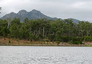 Mt Castletower from Lake Awoonga