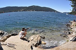 Photographer at Huntington Lake CA