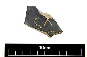 Sherd of Nene Valley colour coated ware YORYM 1971 321 290