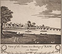 The Town and Bridge of Kew, 1774