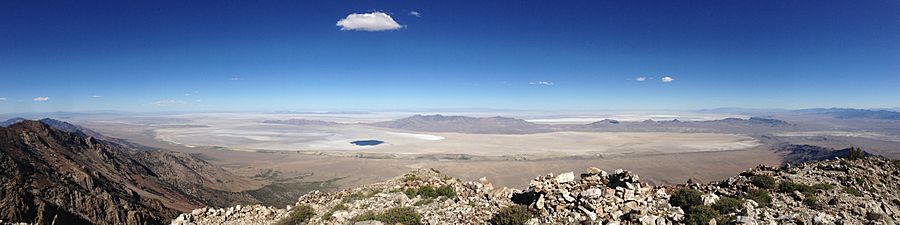 2014-06-29 16 44 42 Panorama of the Great Salt Lake Desert from Pilot Peak, Nevada